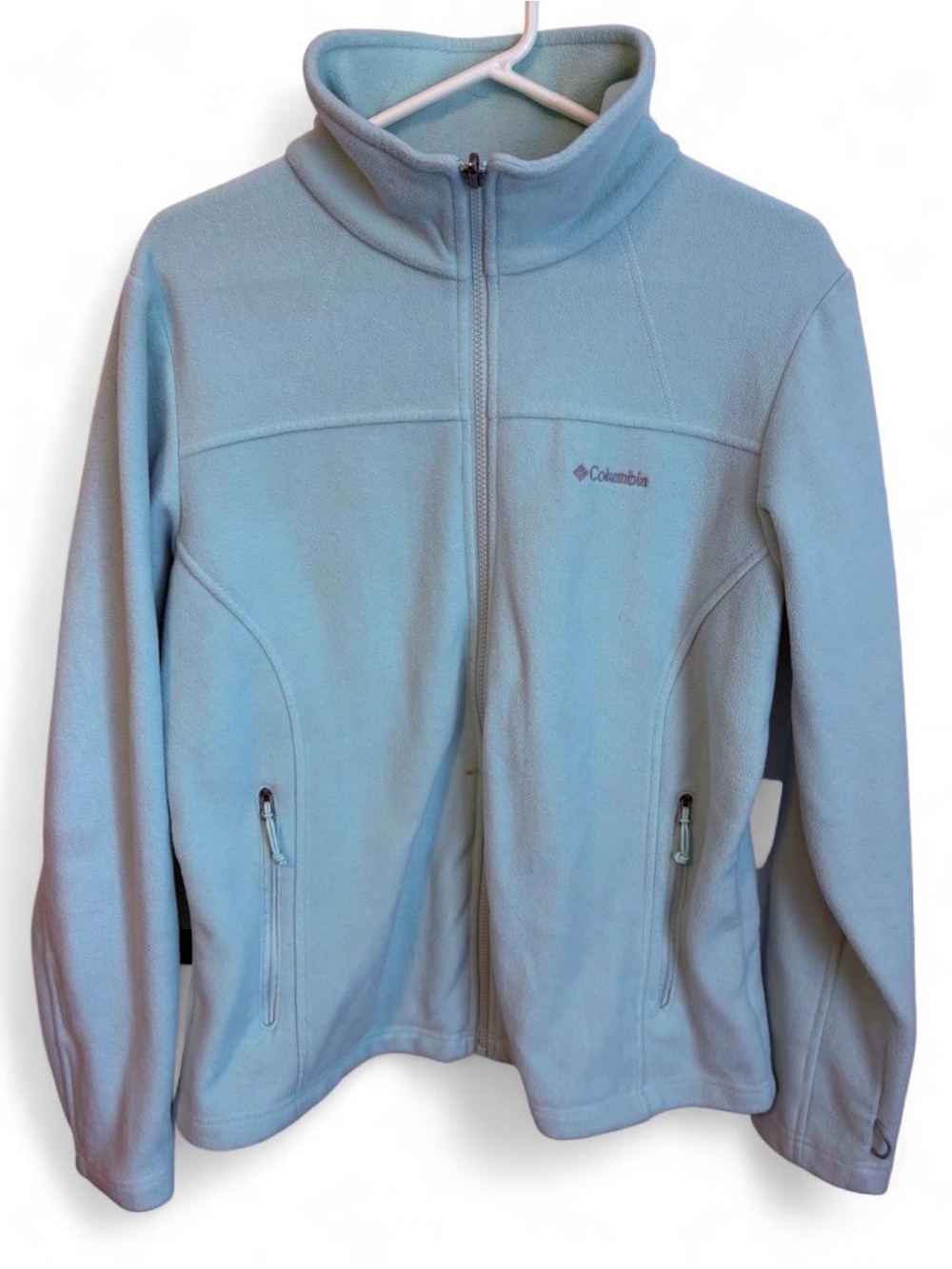 Columbia Light Blue Full-Zip Fleece Jacket